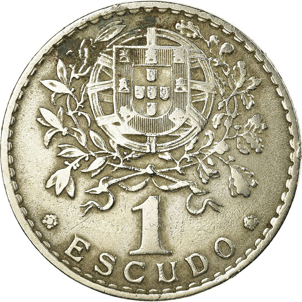 Moneta, Portugal, Escudo, 1959, EF(40-45), Miedź-Nikiel, KM:578