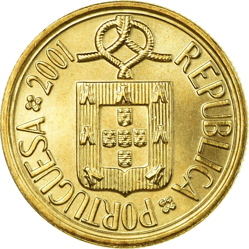 Moneta, Portogallo, Escudo, 2001, BB+, Nichel-ottone, KM:631