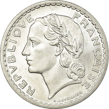 Munten, Frankrijk, Lavrillier, 5 Francs, 1945, Paris, PR, Aluminium, KM:888b.1
