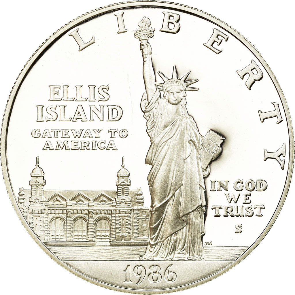 Coin, United States, Dollar, 1986, U.S. Mint, San Francisco, Proof, MS(63)