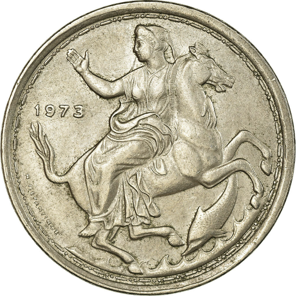 Moneta, Grecia, Constantine II, 20 Drachmai, 1967, BB+, Rame-nichel, KM:111