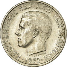 Coin, Greece, 5 Drachmai, 1973, AU(55-58), Copper-nickel, KM:109.2