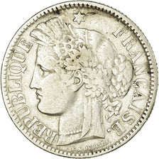 Münze, Frankreich, Cérès, 2 Francs, 1871, Bordeaux, S, Silber, KM:816.2