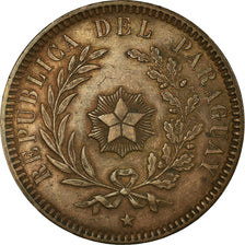 Moneda, Paraguay, 2 Centesimos, 1870, MBC+, Cobre, KM:3