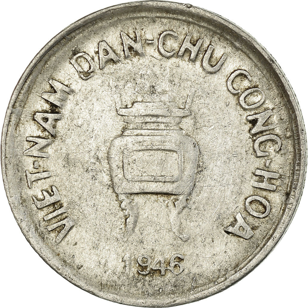 Moneta, Vietnam, 5 Hao, 1946, BB, Alluminio, KM:2.1, Lecompte:2