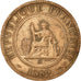 Moneda, INDOCHINA FRANCESA, Cent, 1889, Paris, MBC, Bronce, KM:1, Lecompte:41