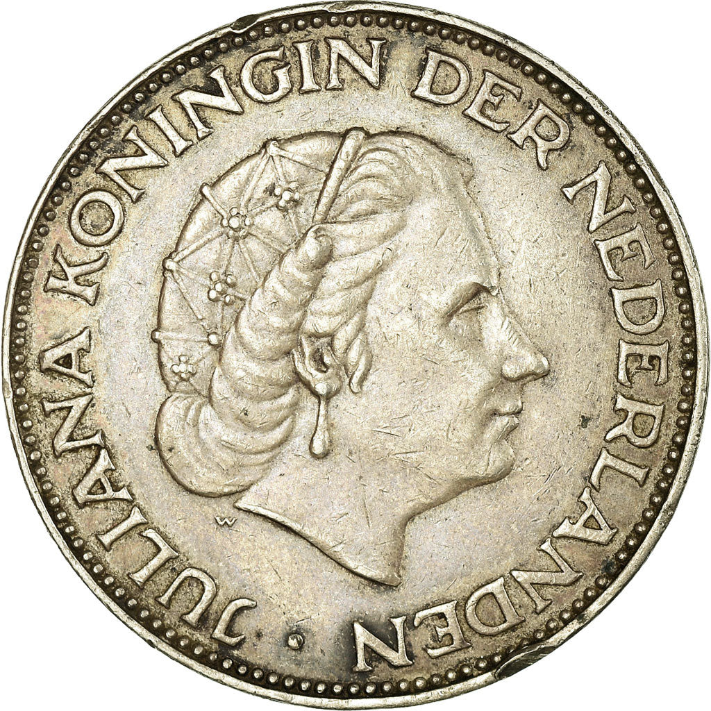 Monnaie, Pays-Bas, Juliana, 2-1/2 Gulden, 1959, TTB, Argent, KM:185