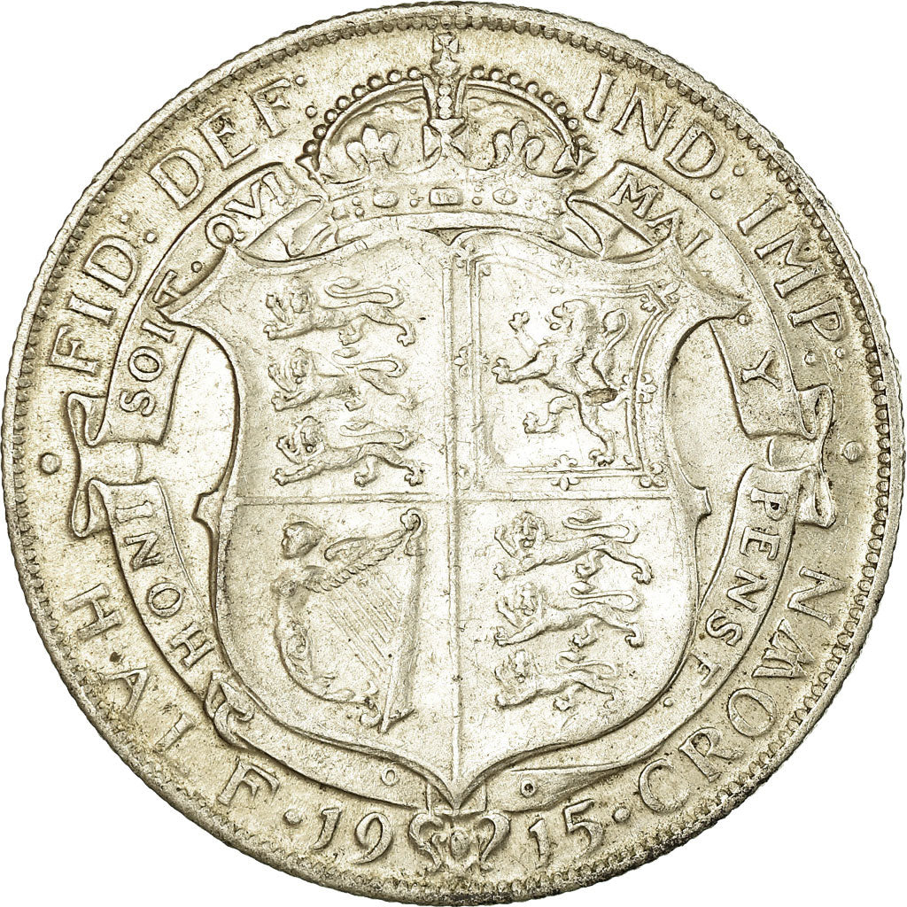 Munten, Groot Bretagne, George V, 1/2 Crown, 1915, PR, Zilver, KM:818.1