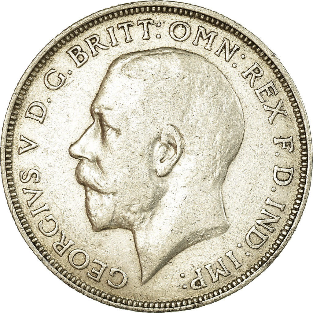 Moneta, Gran Bretagna, George V, Florin, Two Shillings, 1912, BB+, Argento