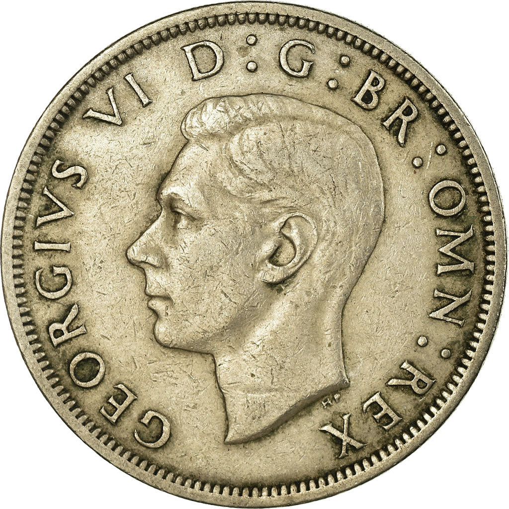 Moneta, Gran Bretagna, George VI, 1/2 Crown, 1951, BB, Rame-nichel, KM:879