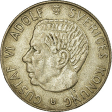 Coin, Sweden, Gustaf VI, Krona, 1964, VF(30-35), Silver, KM:826