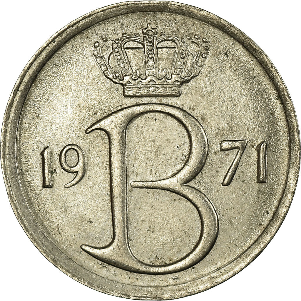 Moneda, Bélgica, 25 Centimes, 1971, Brussels, MBC+, Cobre - níquel, KM:153.2