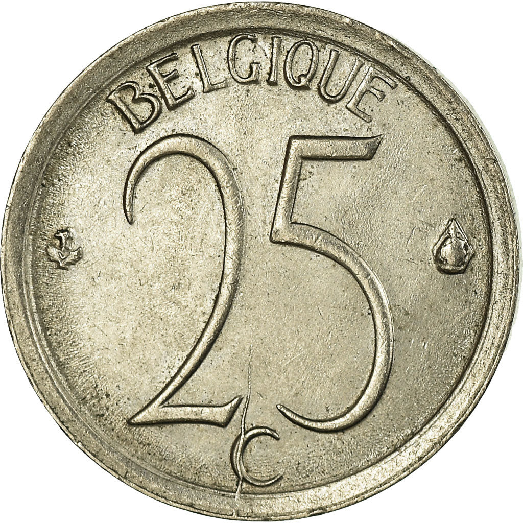 Moneda, Bélgica, 25 Centimes, 1971, Brussels, MBC+, Cobre - níquel, KM:153.2