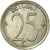 Moneta, Belgia, 25 Centimes, 1971, Brussels, AU(50-53), Miedź-Nikiel, KM:153.2