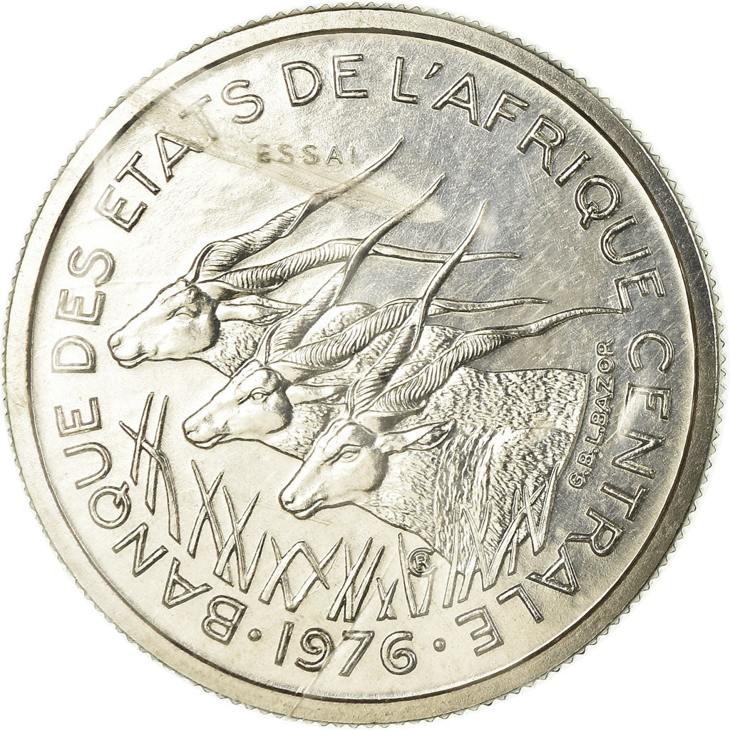 Moneda, Estados del África central, 50 Francs, 1976, Paris, ESSAI, FDC