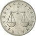 Moneda, Italia, Lira, 1958, Rome, MBC, Aluminio, KM:91