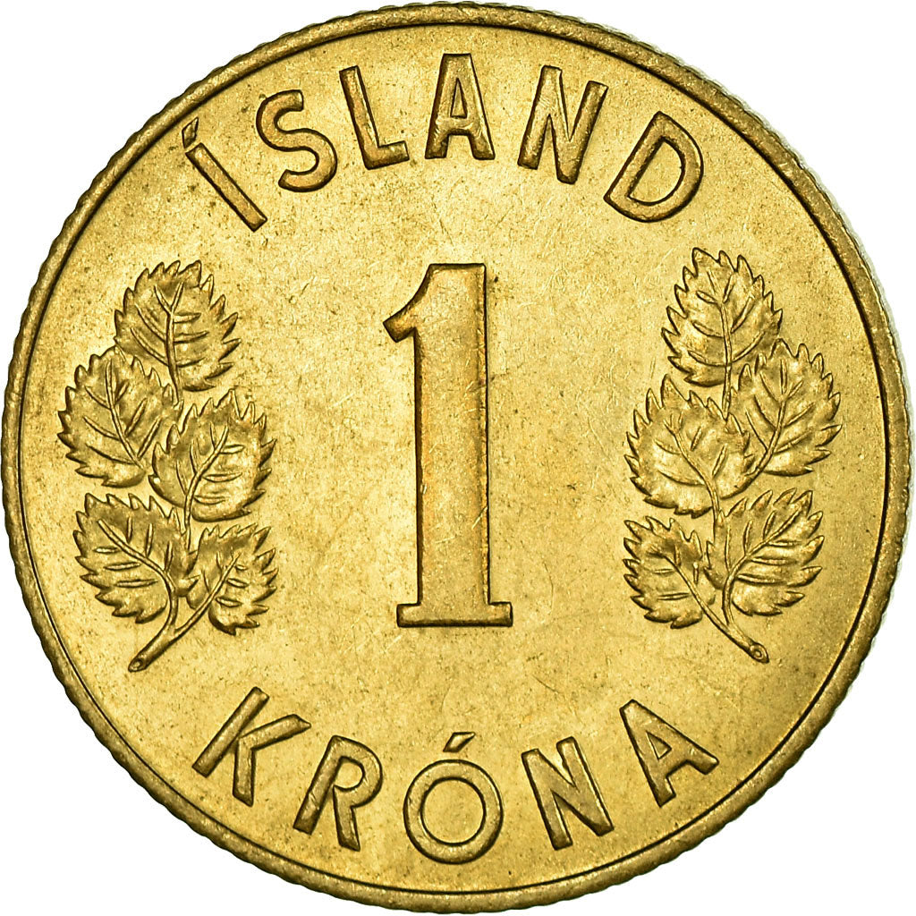 Moeda, Islândia, Krona, 1946, AU(50-53), Alumínio-Bronze, KM:12