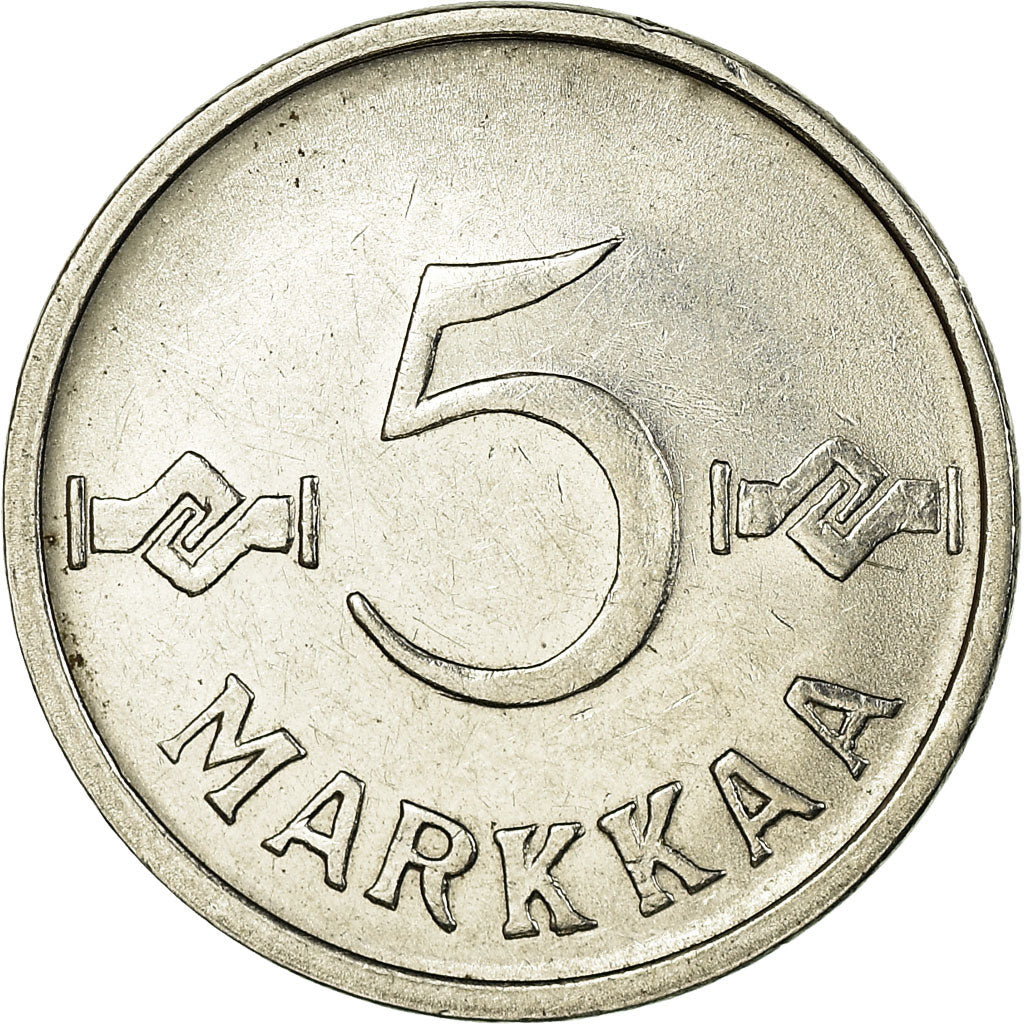Münze, Finnland, 5 Markkaa, 1960, SS, Nickel Plated Iron, KM:37a