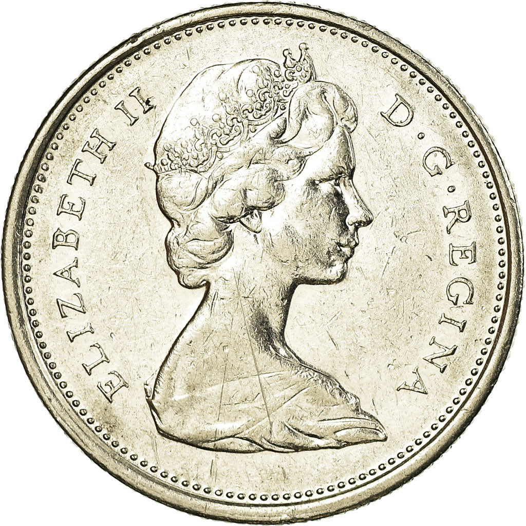 Moeda, Canadá, Elizabeth II, 25 Cents, 1974, Royal Canadian Mint, Ottawa