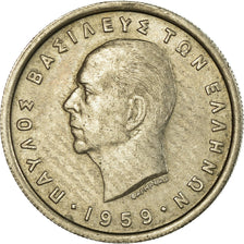 Moneta, Grecia, Paul I, 2 Drachmai, 1959, BB+, Rame-nichel, KM:82