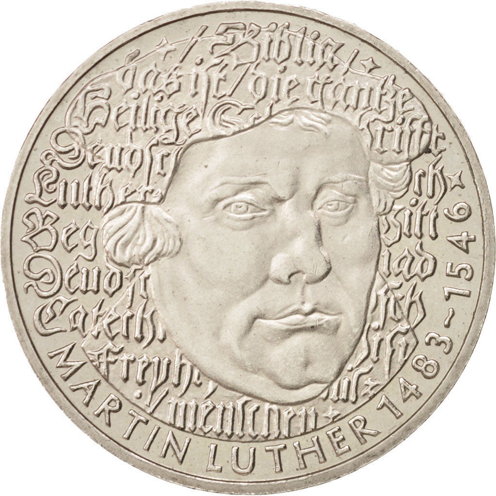 GERMANY - FEDERAL REPUBLIC, 5 Mark, 1983, Karlsruhe, Germany, MS(60-62), Copp...