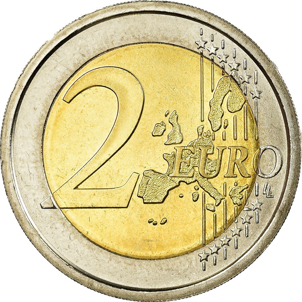 Włochy, 2 Euro, World Food Programme, 2004, MS(63), Bimetaliczny, KM:237