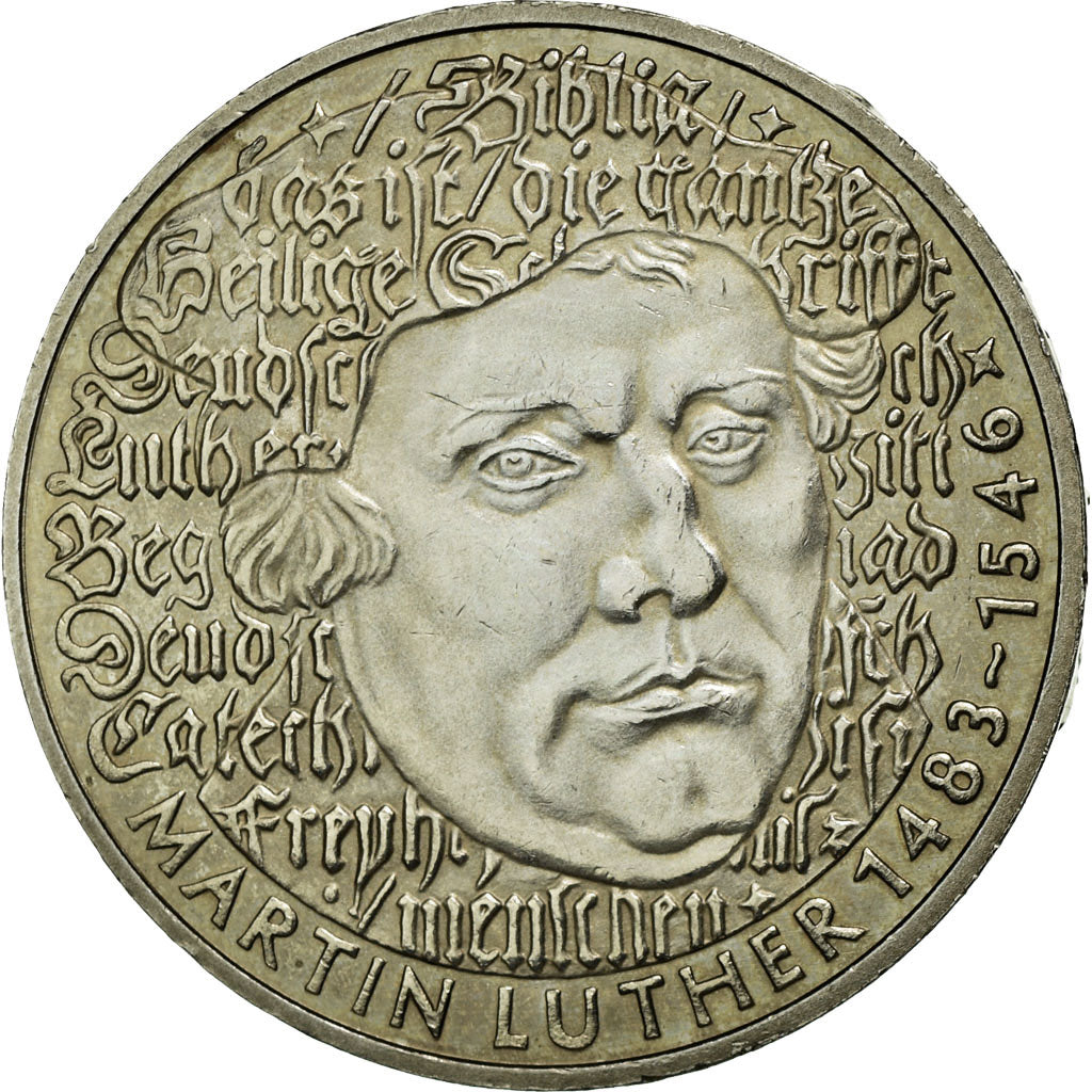 Coin, GERMANY - FEDERAL REPUBLIC, 5 Mark, 1983, Karlsruhe, Germany, MS(60-62)