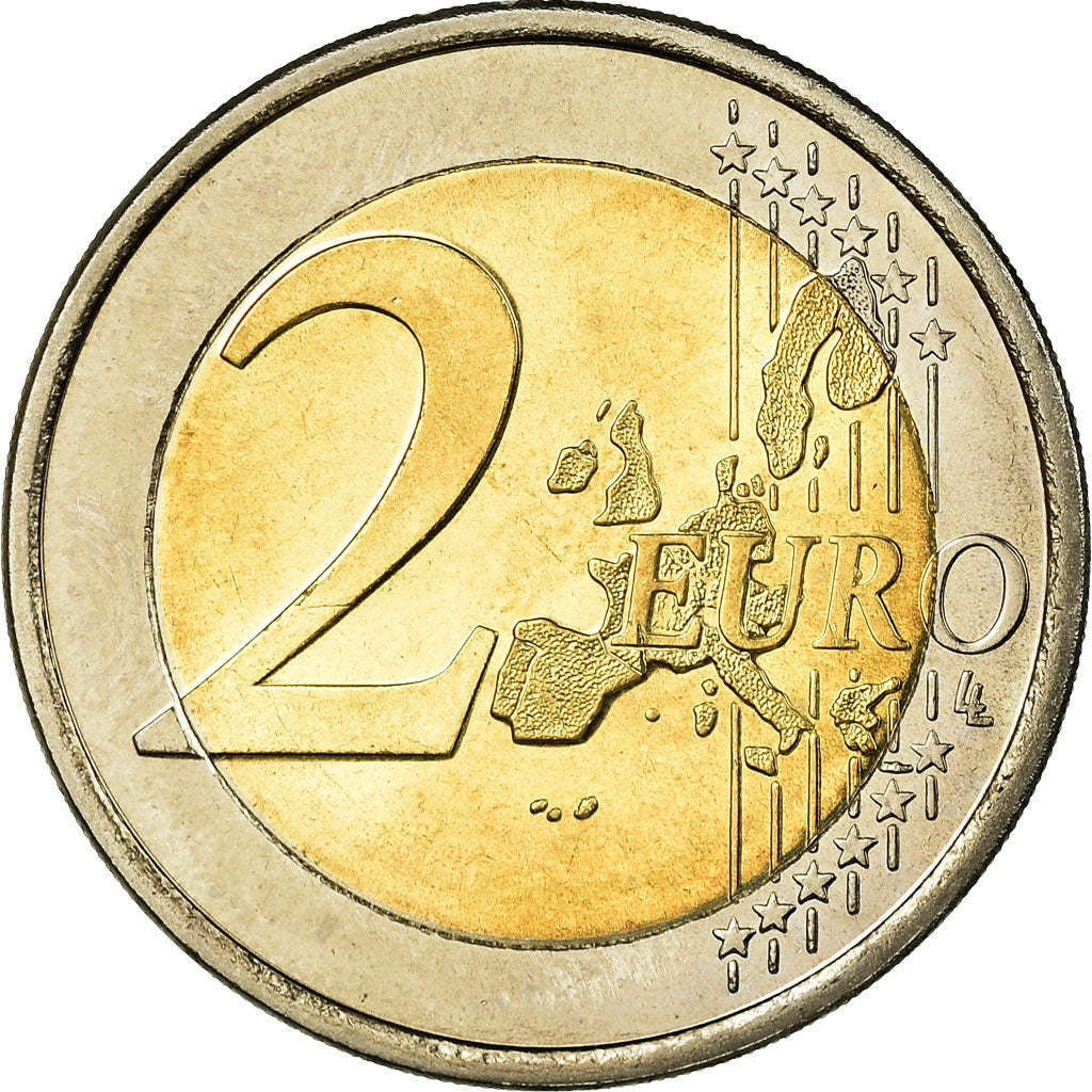 Luxemburgo, 2 Euro, 2005, MS(63), Bimetálico, KM:87