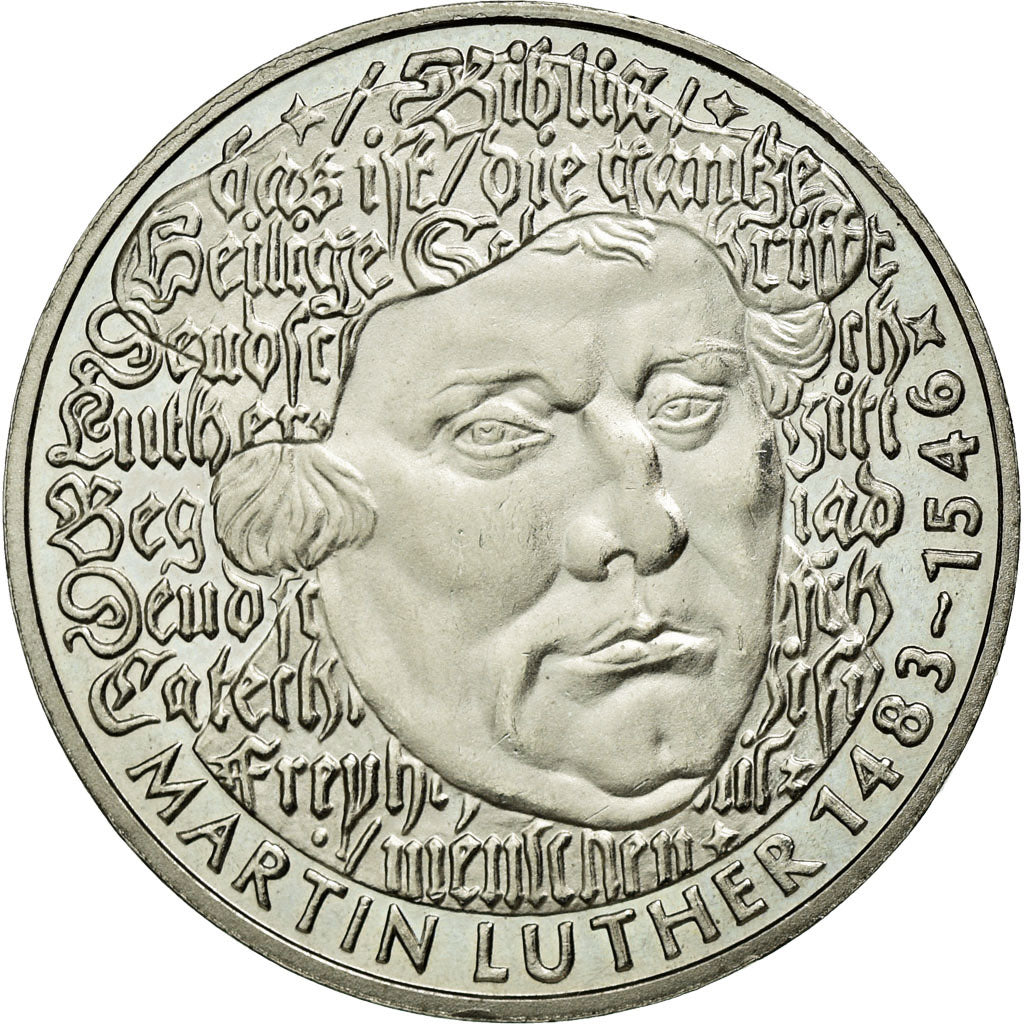 Coin, GERMANY - FEDERAL REPUBLIC, 5 Mark, 1983, Karlsruhe, Germany, MS(63)