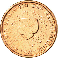 Netherlands, 2 Euro Cent, 2000, AU(55-58), Copper Plated Steel, KM:235