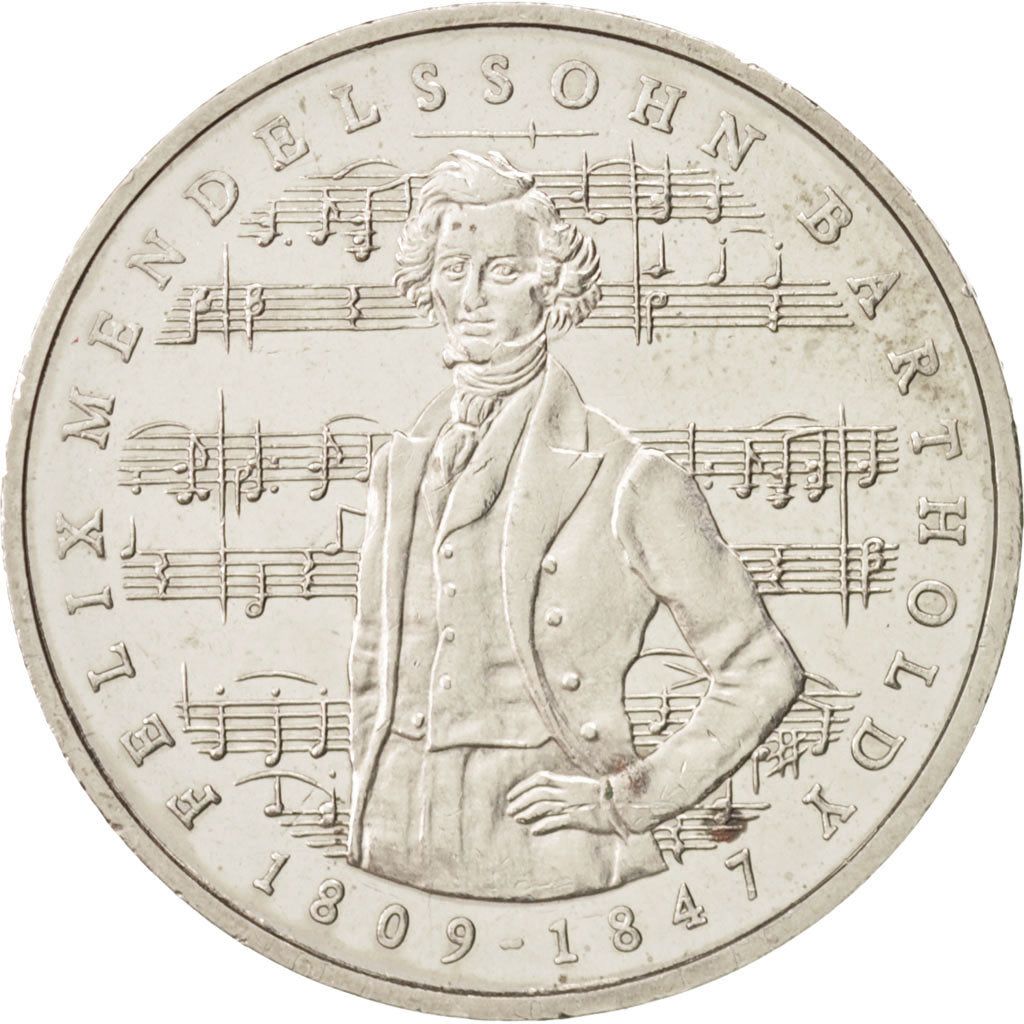 GERMANY - FEDERAL REPUBLIC, 5 Mark, 1984, Hamburg, Germany, SUP, Copper-Nicke...