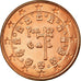 Portogallo, 5 Euro Cent, 2004, BB+, Acciaio placcato rame, KM:742