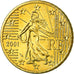 Francia, 50 Euro Cent, 2001, SPL-, Ottone, Gadoury:6., KM:1287