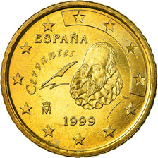 España, 50 Euro Cent, 1999, EBC, Latón, KM:1045