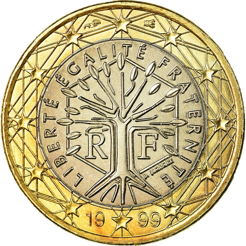 Frankreich, Euro, 1999, UNZ, Bi-Metallic, Gadoury:7, KM:1288