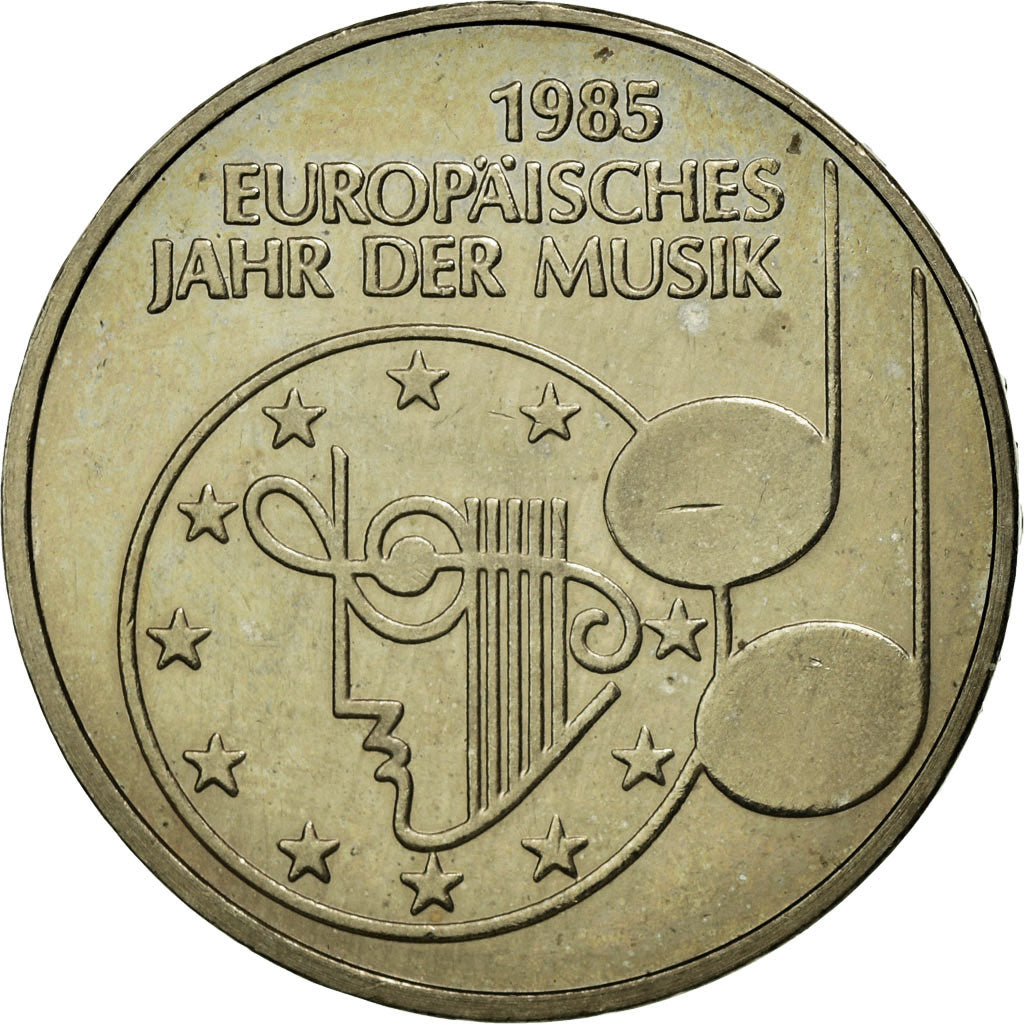Coin, GERMANY - FEDERAL REPUBLIC, 5 Mark, 1985, Stuttgart, Germany, AU(55-58)