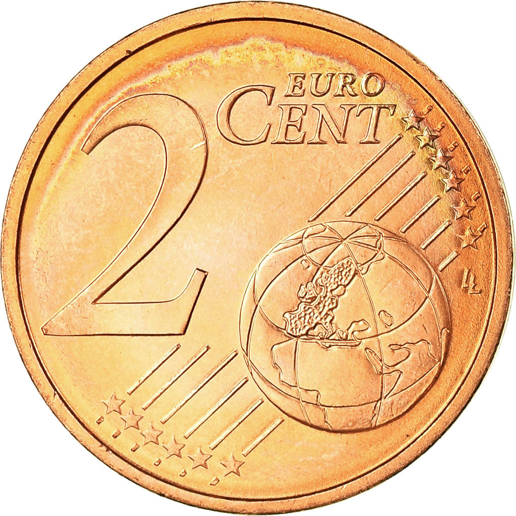 Francja, 2 Euro Cent, 2004, Paris, MS(63), Miedź platerowana stalą, Gadoury:2