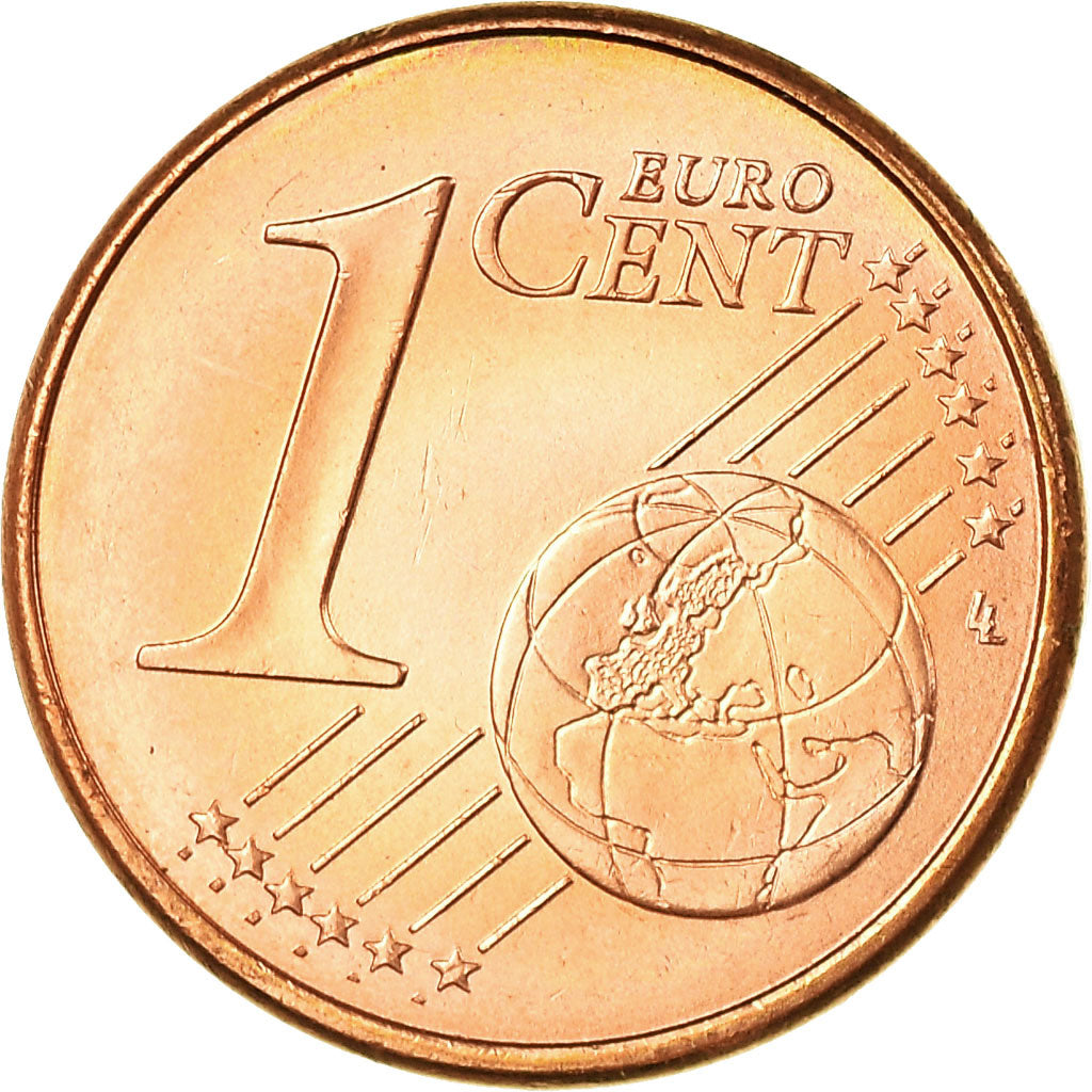 Francja, Euro Cent, 2004, Paris, MS(63), Miedź platerowana stalą, Gadoury:1