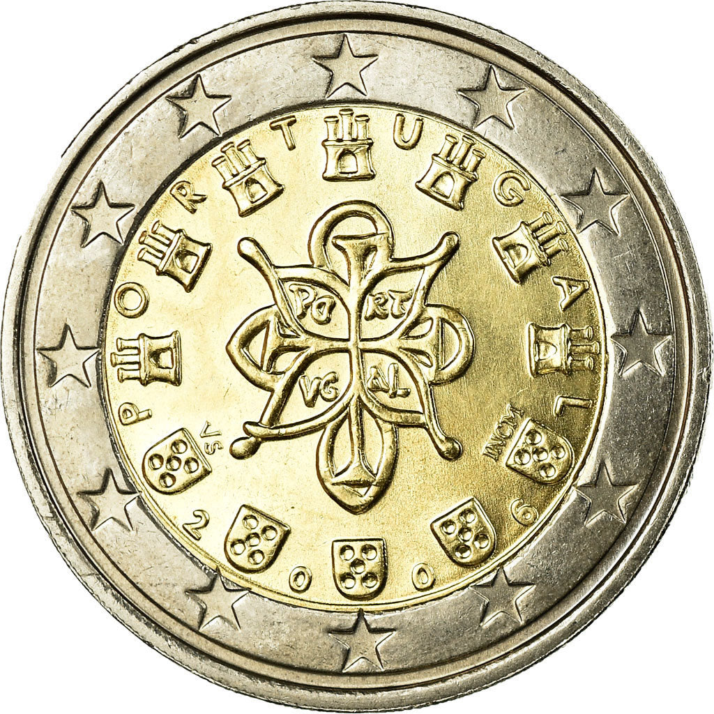 Portugal, 2 Euro, 2006, UNZ, Bi-Metallic, KM:747