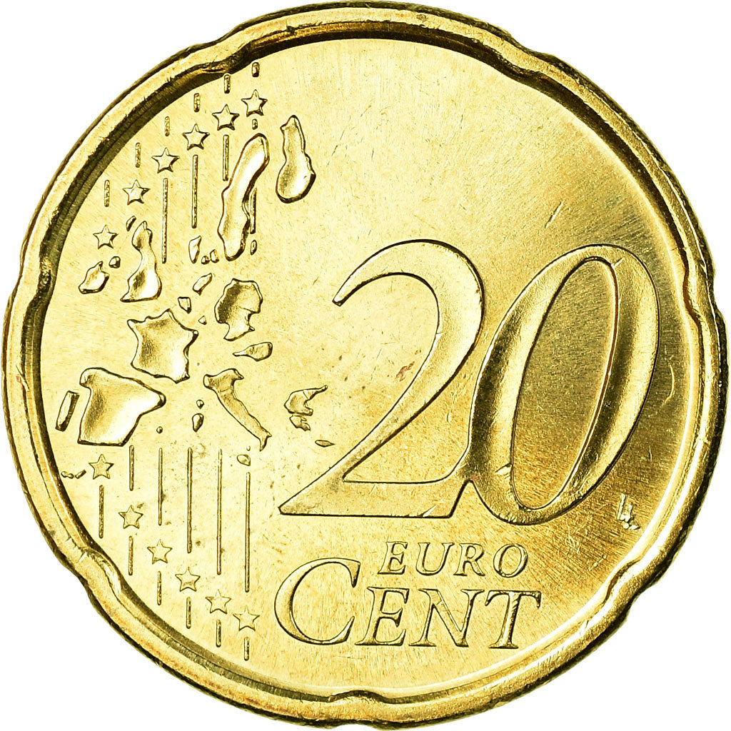 Espagne, 20 Euro Cent, 2006, SUP, Laiton, KM:1044
