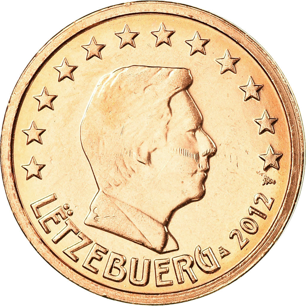 Luxembourg, 2 Euro Cent, 2012, MS(63), Copper Plated Steel, KM:76