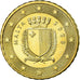 Malta, 10 Euro Cent, 2008, SPL-, Ottone, KM:128