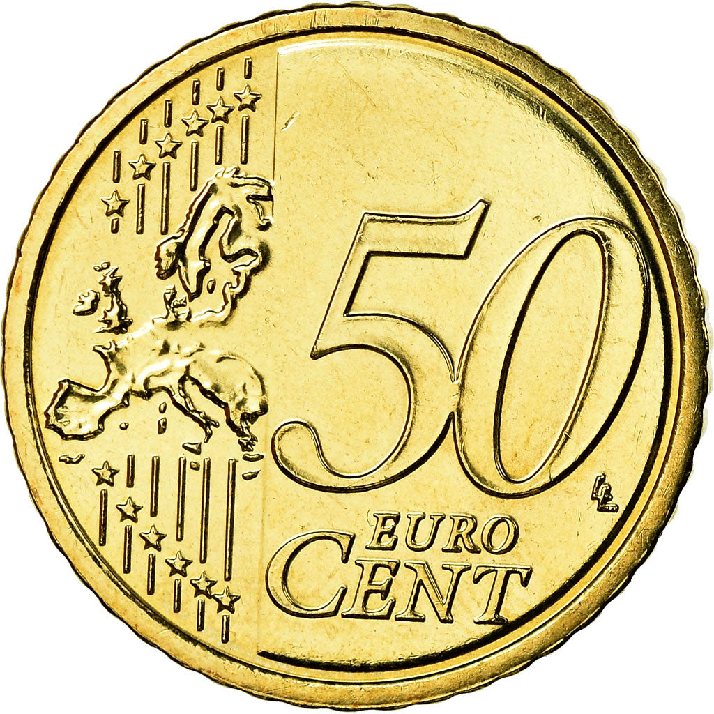 IRELAND REPUBLIC, 50 Euro Cent, 2012, MS(63), Brass, KM:49