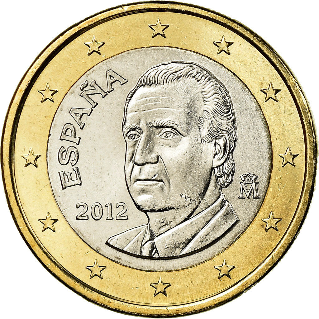 Spain, Euro, 2012, AU(55-58), Bi-Metallic, KM:1150