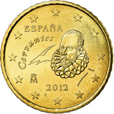 Espanha, 50 Euro Cent, 2012, AU(55-58), Latão, KM:1149
