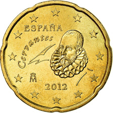 Spagna, 20 Euro Cent, 2012, SPL-, Ottone, KM:1148