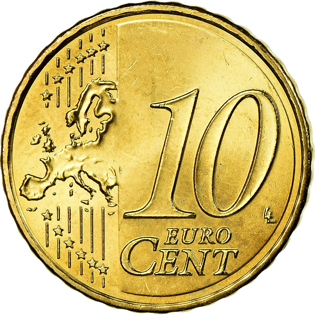 España, 10 Euro Cent, 2012, EBC, Latón, KM:1147