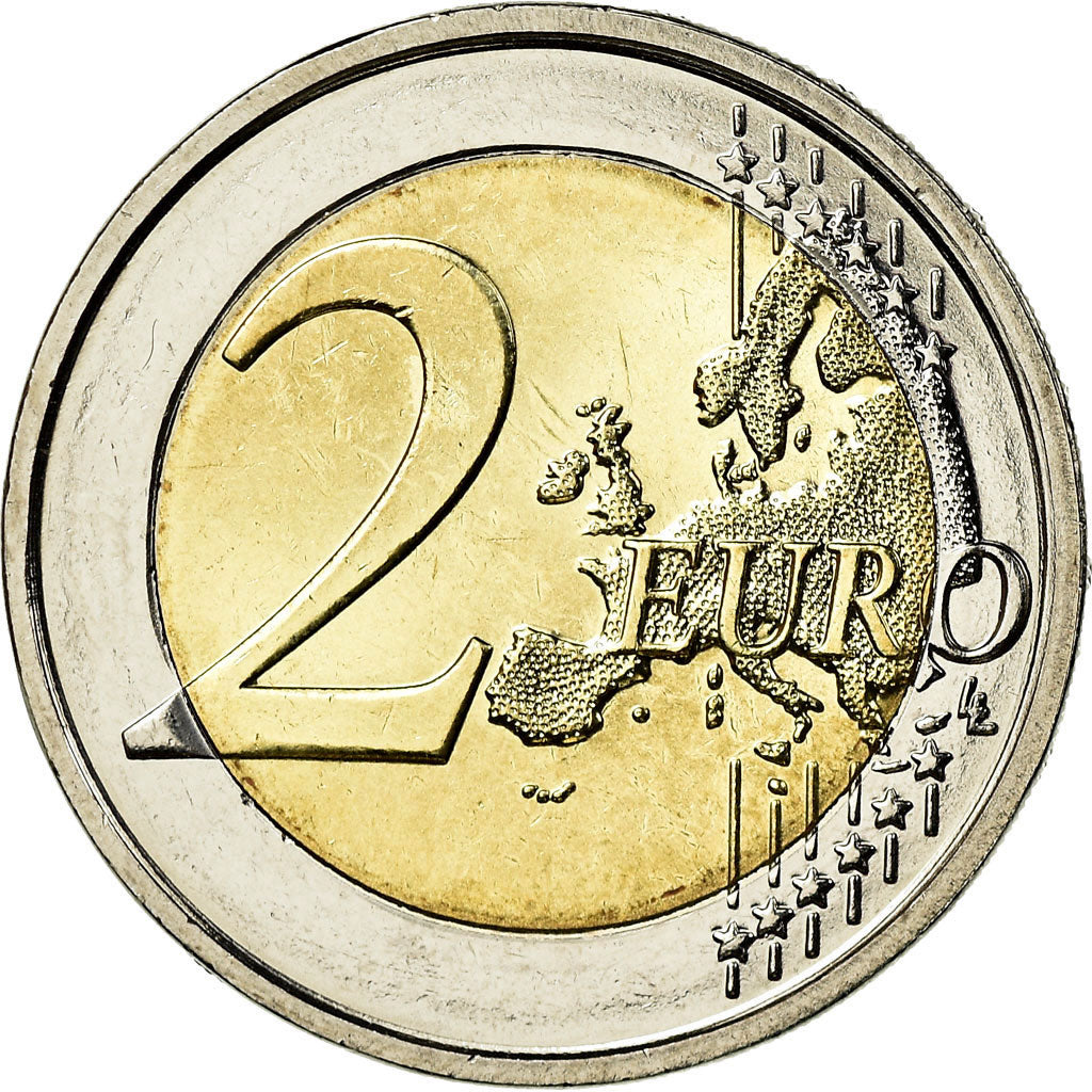 Belgien, 2 Euro, 10th Anniversary of EMU, 2009, VZ, Bi-Metallic, KM:282