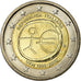 Italien, 2 Euro, European Monetrary Union, 10th Anniversary, 2009, SS+