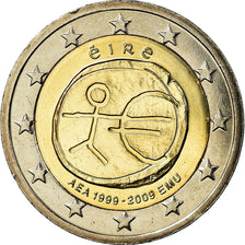 IRELAND REPUBLIC, 2 Euro, EMU, 10th Anniversary, 2009, AU(55-58), Bi-Metallic